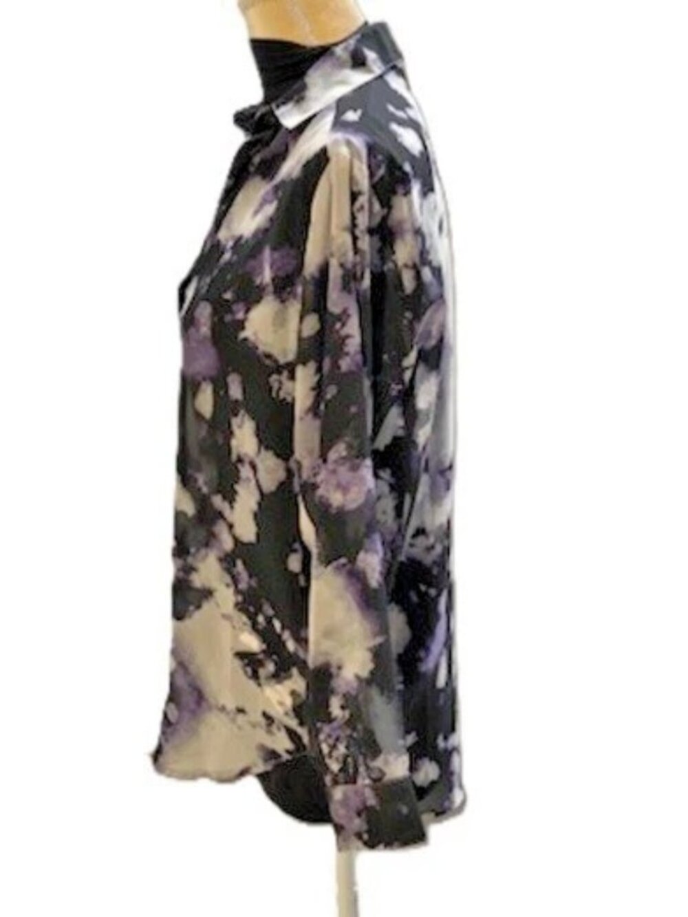 Sheer Purple Maxi Skirt - Elegant Semi-Sheer A-Line - Picture 6 of 7